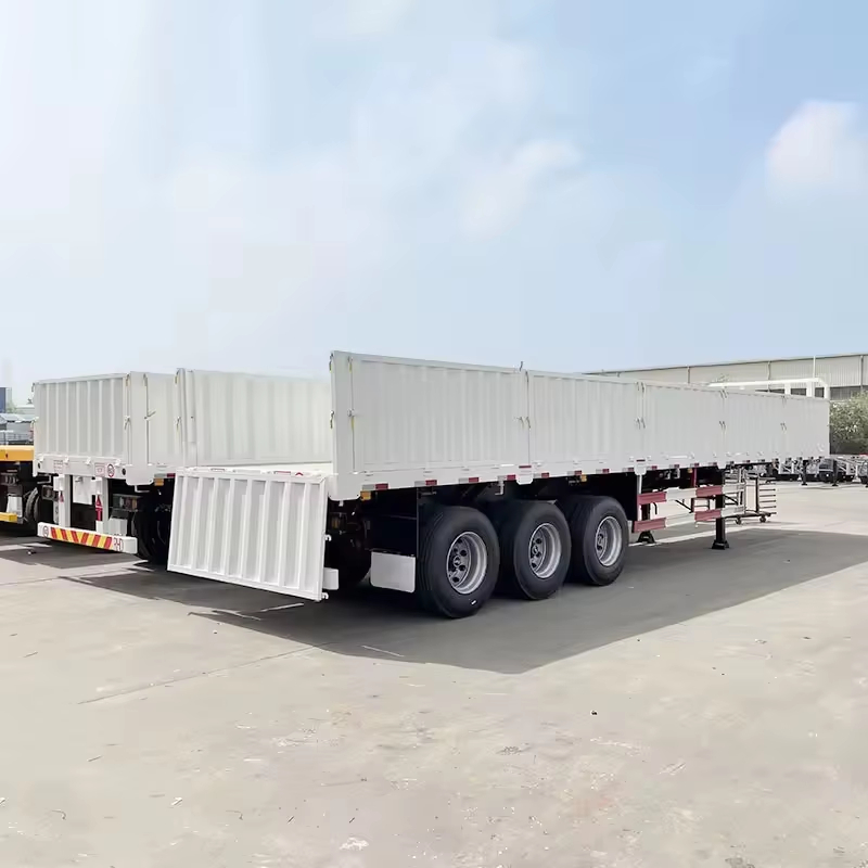 Heavy-Duty 40 Ton Tri-Axle Sidewall Semi Trailer for Sale Worldwide