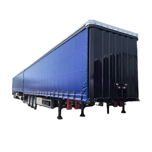 Heavy-Duty 40 Ton Self-Loading Cargo Semi Trailer with Curtain Side Design