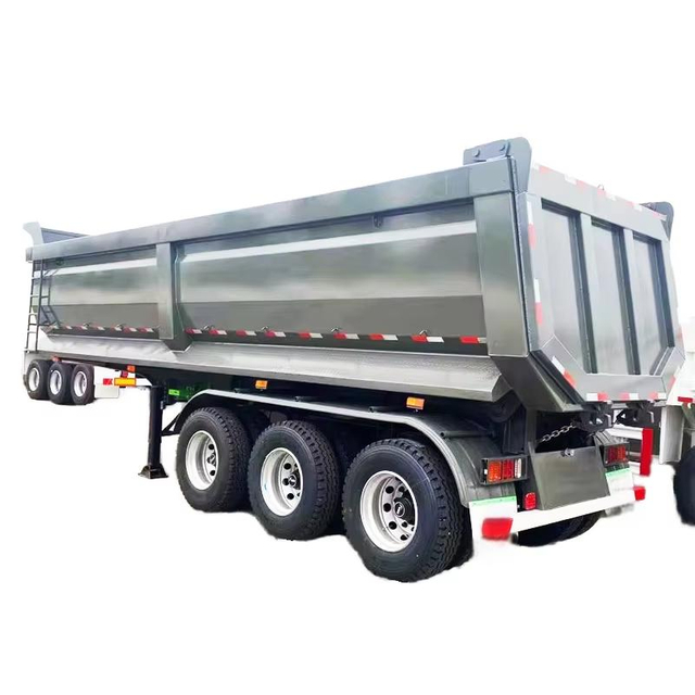 Customized End Dump Trailer Multi-axle Tipper 