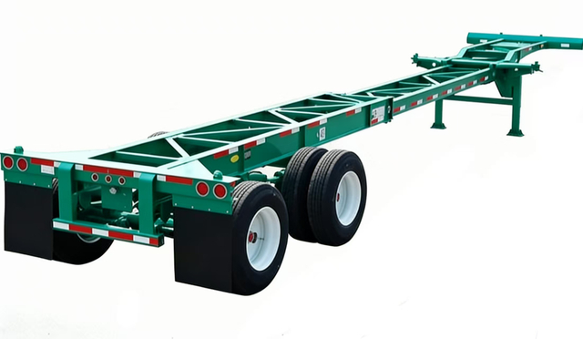 Gooseneck Type Skeleton Semi Trailer for Low Gravity Transport