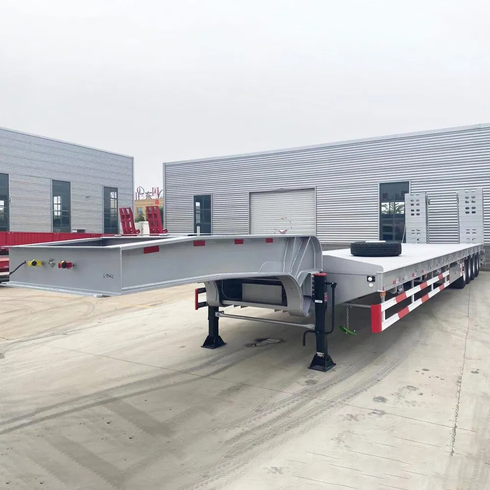 Durable Lowboy Trailer for Cargo Transport and Heavy Equipment