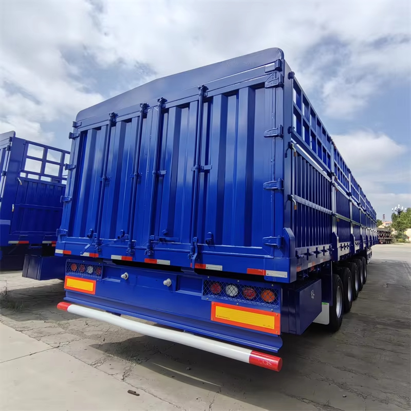 3 Axle 60-80 Tons Fence Cargo Semi Trailer