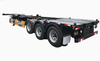 Heavy Duty 3 Axle 40ft Skeleton Semi Trailer for 30-60 Ton Loading