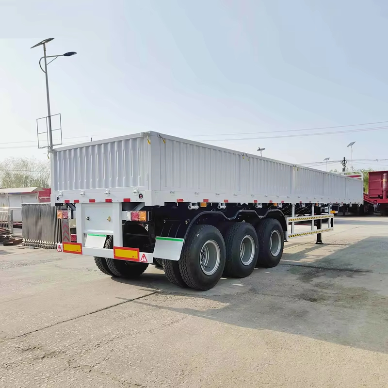 Heavy-Duty 40 Ton Tri-Axle Sidewall Semi Trailer for Sale Worldwide