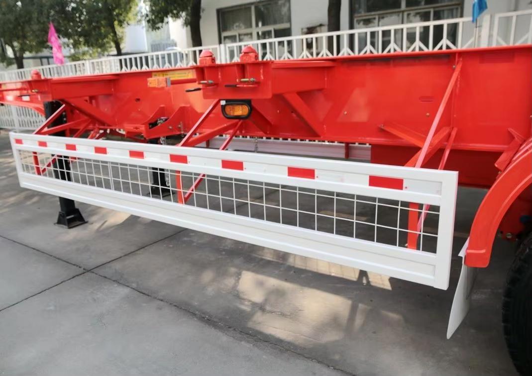 20ft Dual-axle Skeleton Chassis Trailer for Port Logistics