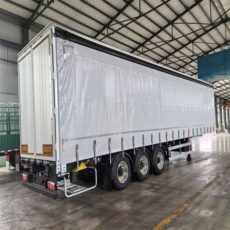 Weatherproof PVC Curtain Side Cargo Trailer