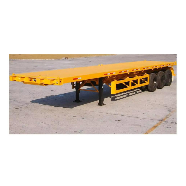 3 Axle Flatbed, 40ft Container Trailer, High Strength Semi Trailer