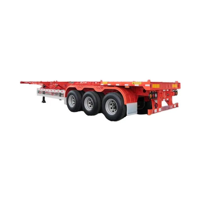 40ft Tri-axle Skeleton Semi Trailer for Container Transport