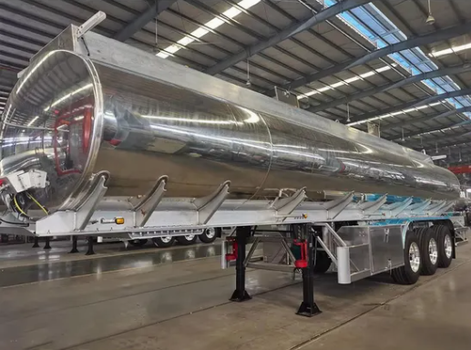 Heavy Duty Aluminum Alloy Fuel Tanker Trailer for Gasoline