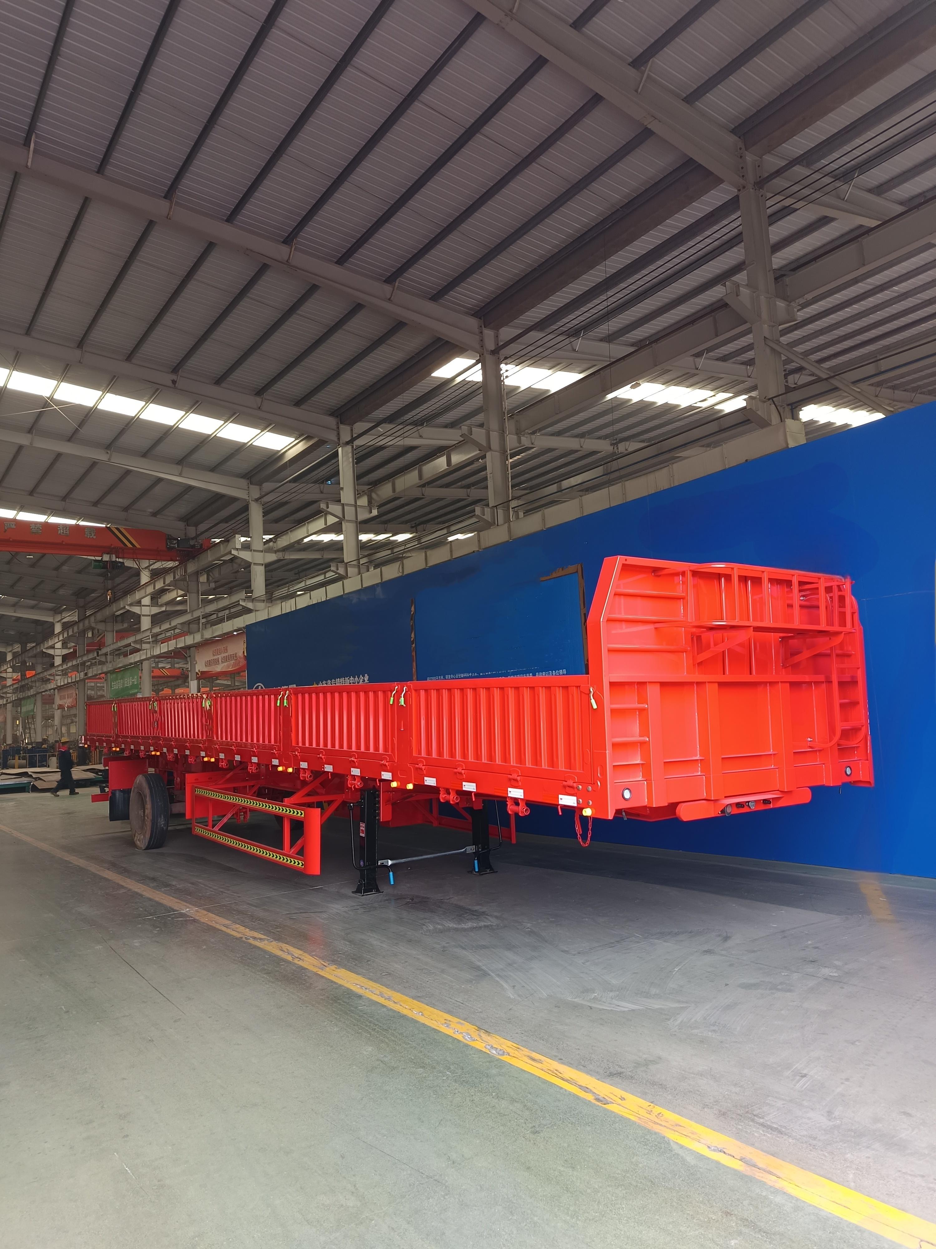 3 Axle 60 Ton Side Wall Semi Trailer