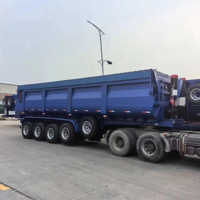 Reinforced Quarry Dump Semi Trailer with Heavy Duty Suspension