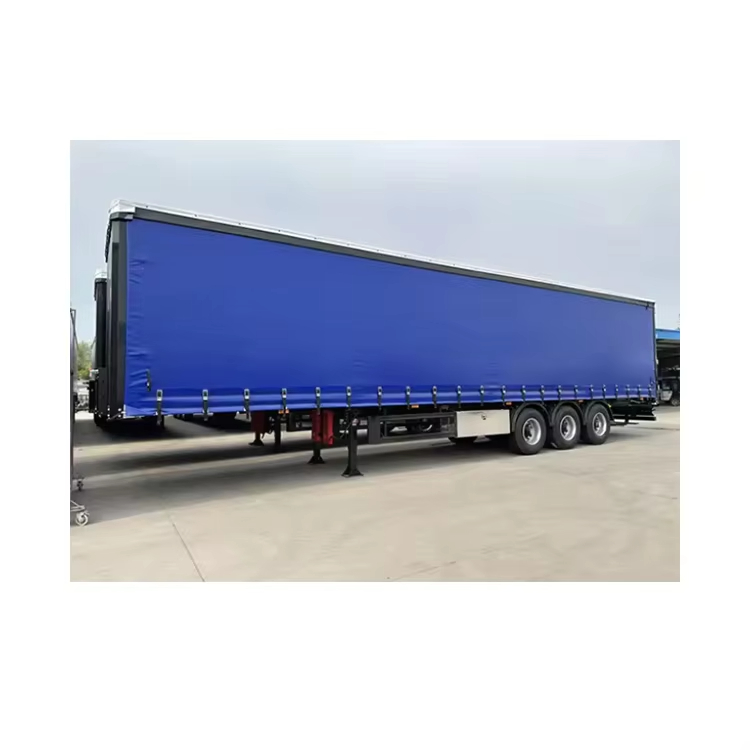 Heavy-Duty 40 Ton Self-Loading Cargo Semi Trailer with Curtain Side Design