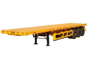 3 Axle Flatbed, 40ft Container Trailer, High Strength Semi Trailer
