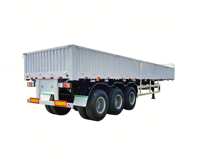 Heavy Duty 3 Axle 60-80 Tons Sidewall Semi Trailer for Cargo Transport