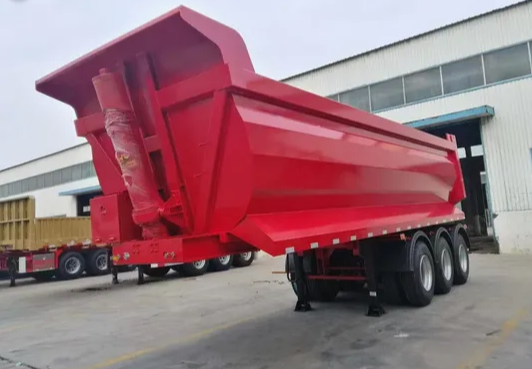 Heavy Duty 3 Axle Rear Dump Semi Trailer for Sale