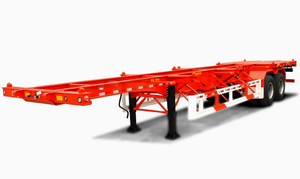 3 Axle Heavy Duty Skeleton Semi Trailer for Transport