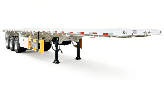 Heavy Duty Durable Flatbed Trailer (60-80 Tons Capacity) - Premium Steel