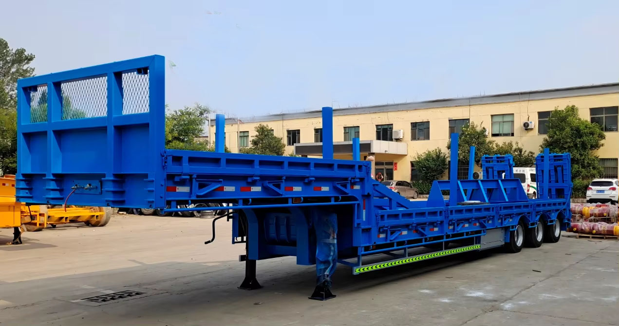 Excavator Transport Trailer Lowbed Semi Trailer Heavy Machinery Carrier