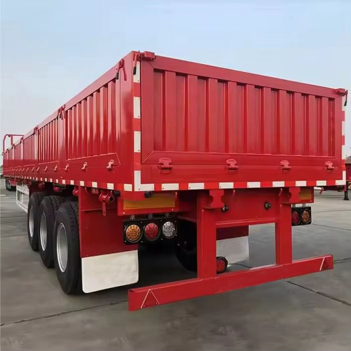 Multi-functional Drop Side Wall Semi Trailer with Container Locks
