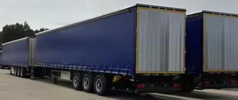 Heavy-Duty 40 Ton Self-Loading Cargo Semi Trailer with Curtain Side Design