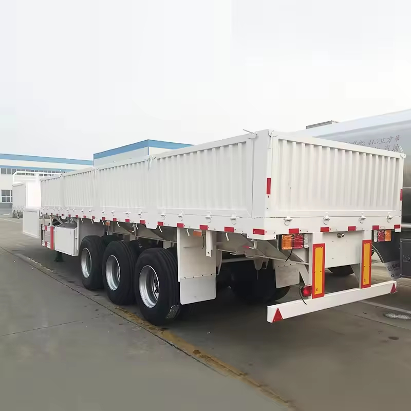 Heavy Duty 3 Axle 60-80 Tons Sidewall Semi Trailer for Cargo Transport