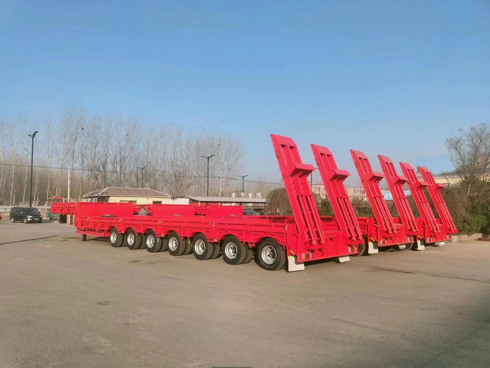 High-Performance Lowbed Semi Trailer for Heavy-Duty Transport