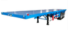 High Strength 3 Axle Flatbed Semi Trailer with 40-60 Tons Capacity