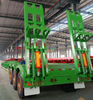3 Axle 60 Ton Lowbed Semi Trailer Heavy Duty Excavator Transport Trailer