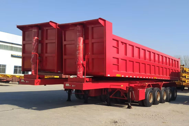 Heavy Duty 3 Axle Rear Dump Semi Trailer for Sale