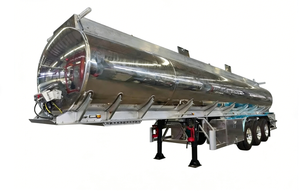 Heavy Duty Aluminum Alloy Fuel Tanker Trailer for Gasoline