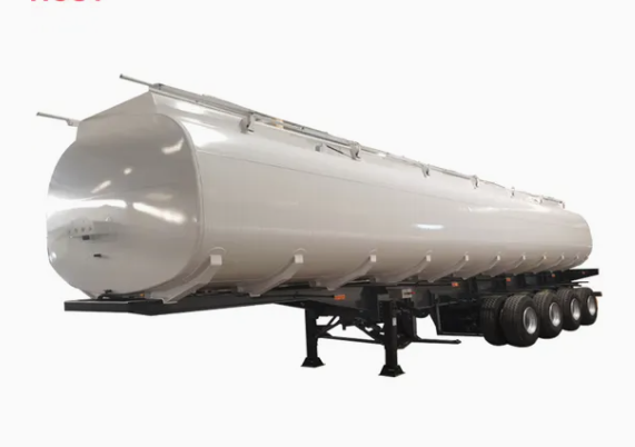 4-Compartment 45m³ Fuel Bowser Semi Trailer with Flow Meter