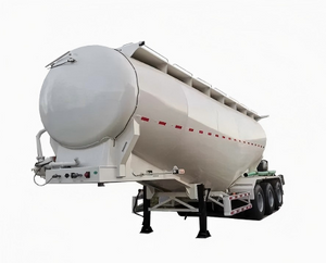 3 Axle 50 Ton W Type Cement Tanker Trailer for Construction Logistics