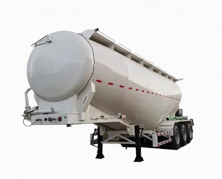 3 Axle 50 Ton W Type Cement Tanker Trailer for Construction Logistics