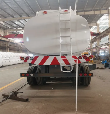 4-Compartment 45m³ Fuel Bowser Semi Trailer with Flow Meter