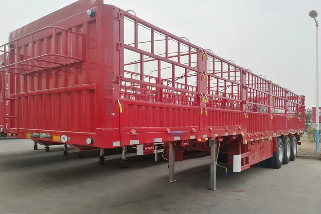 Heavy Duty Fence Semi Trailer – High Side Stake Trailer for Bulk Cargo
