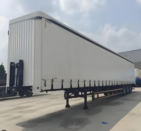 Fast Loading Sliding Curtain Cargo Trailer for Intermodal Transport