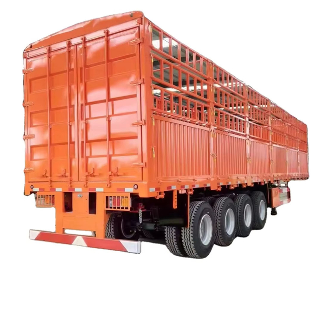 Heavy Duty Fence Semi Trailer – High Side Stake Trailer for Bulk Cargo