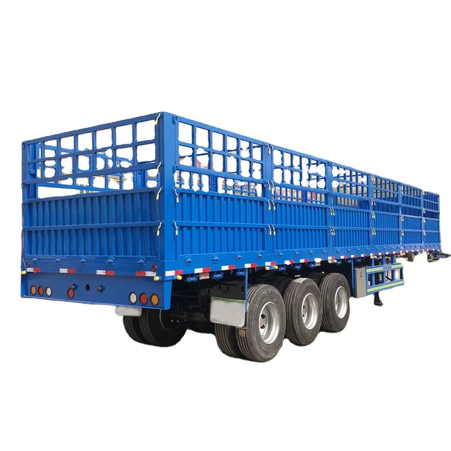Reinforced Steel Fence Semi Trailer for Livestock and Grain Transport