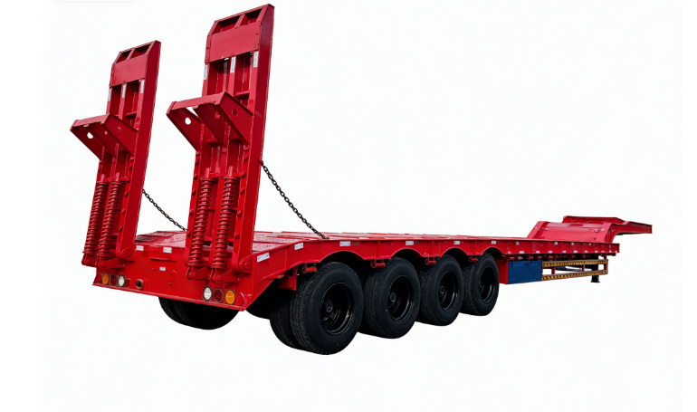Heavy Duty Lowbed Semi Trailer for Sale | Transport Heavy Equipment Safely