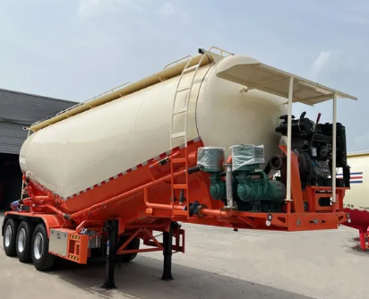 Tri-Axle 40cbm Bulk Cement Tanker Semi Trailer for Sale