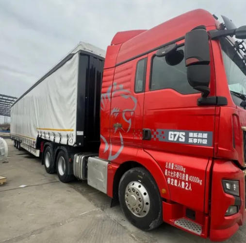 Fast Loading Sliding Curtain Cargo Trailer for Intermodal Transport